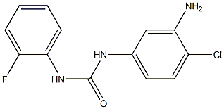 N-(3-amino-4-chlorophenyl)-N'-(2-fluorophenyl)urea Structure