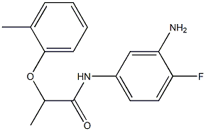N-(3-amino-4-fluorophenyl)-2-(2-methylphenoxy)propanamide Struktur
