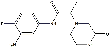N-(3-amino-4-fluorophenyl)-2-(3-oxopiperazin-1-yl)propanamide
