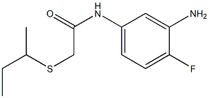 N-(3-amino-4-fluorophenyl)-2-(butan-2-ylsulfanyl)acetamide