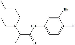 N-(3-amino-4-fluorophenyl)-2-[butyl(ethyl)amino]propanamide Struktur