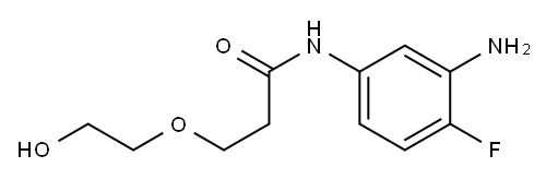N-(3-amino-4-fluorophenyl)-3-(2-hydroxyethoxy)propanamide