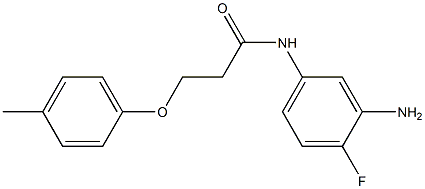N-(3-amino-4-fluorophenyl)-3-(4-methylphenoxy)propanamide Structure