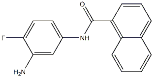 N-(3-amino-4-fluorophenyl)naphthalene-1-carboxamide 结构式