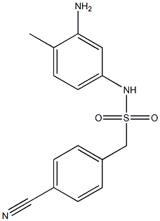 N-(3-amino-4-methylphenyl)-1-(4-cyanophenyl)methanesulfonamide