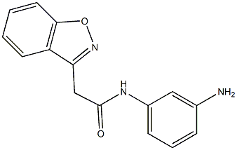 N-(3-aminophenyl)-2-(1,2-benzisoxazol-3-yl)acetamide Structure