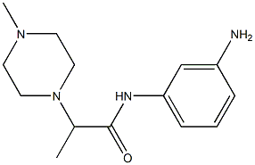 N-(3-aminophenyl)-2-(4-methylpiperazin-1-yl)propanamide Structure