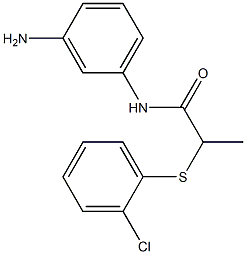 N-(3-aminophenyl)-2-[(2-chlorophenyl)sulfanyl]propanamide