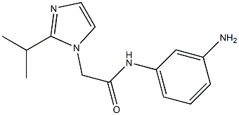 N-(3-aminophenyl)-2-[2-(propan-2-yl)-1H-imidazol-1-yl]acetamide Struktur