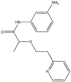  N-(3-aminophenyl)-2-[2-(pyridin-2-yl)ethoxy]propanamide