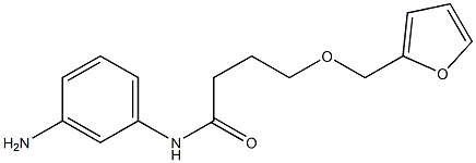 N-(3-aminophenyl)-4-(2-furylmethoxy)butanamide Struktur