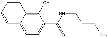 N-(3-aminopropyl)-1-hydroxy-2-naphthamide Structure