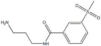 N-(3-aminopropyl)-3-(methylsulfonyl)benzamide Structure