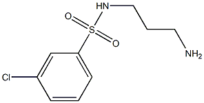 N-(3-aminopropyl)-3-chlorobenzene-1-sulfonamide Structure