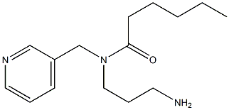 N-(3-aminopropyl)-N-(pyridin-3-ylmethyl)hexanamide
