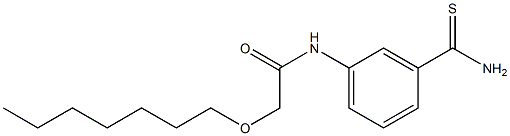 N-(3-carbamothioylphenyl)-2-(heptyloxy)acetamide Struktur