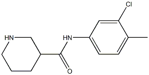 N-(3-chloro-4-methylphenyl)piperidine-3-carboxamide Structure