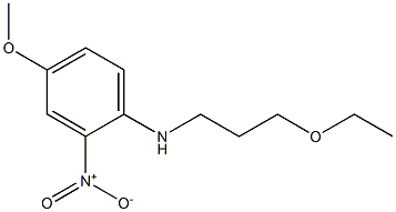 N-(3-ethoxypropyl)-4-methoxy-2-nitroaniline 结构式