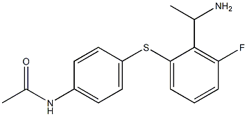 N-(4-{[2-(1-aminoethyl)-3-fluorophenyl]sulfanyl}phenyl)acetamide
