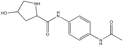 N-(4-acetamidophenyl)-4-hydroxypyrrolidine-2-carboxamide Structure