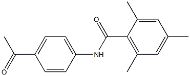 N-(4-acetylphenyl)-2,4,6-trimethylbenzamide Struktur