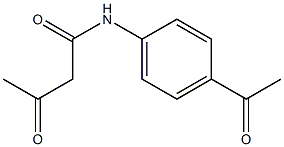 N-(4-acetylphenyl)-3-oxobutanamide Structure