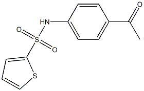 N-(4-acetylphenyl)thiophene-2-sulfonamide Structure
