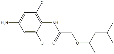N-(4-amino-2,6-dichlorophenyl)-2-[(4-methylpentan-2-yl)oxy]acetamide Struktur