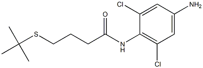 N-(4-amino-2,6-dichlorophenyl)-4-(tert-butylsulfanyl)butanamide Structure