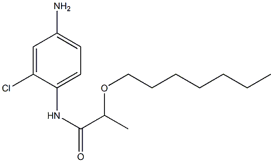 N-(4-amino-2-chlorophenyl)-2-(heptyloxy)propanamide Struktur