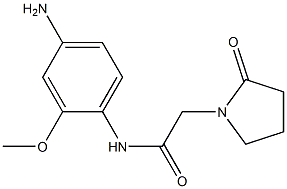 N-(4-amino-2-methoxyphenyl)-2-(2-oxopyrrolidin-1-yl)acetamide Structure