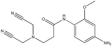N-(4-amino-2-methoxyphenyl)-3-[bis(cyanomethyl)amino]propanamide Structure