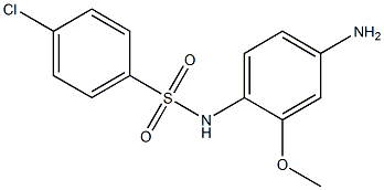 N-(4-amino-2-methoxyphenyl)-4-chlorobenzene-1-sulfonamide Struktur