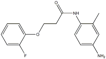 N-(4-amino-2-methylphenyl)-3-(2-fluorophenoxy)propanamide Struktur