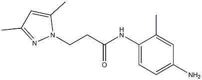 N-(4-amino-2-methylphenyl)-3-(3,5-dimethyl-1H-pyrazol-1-yl)propanamide Structure