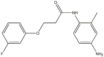 N-(4-amino-2-methylphenyl)-3-(3-fluorophenoxy)propanamide Structure