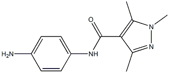 N-(4-aminophenyl)-1,3,5-trimethyl-1H-pyrazole-4-carboxamide 结构式