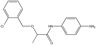 N-(4-aminophenyl)-2-[(2-chlorophenyl)methoxy]propanamide Structure