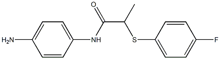 N-(4-aminophenyl)-2-[(4-fluorophenyl)sulfanyl]propanamide