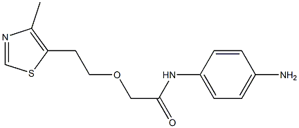 N-(4-aminophenyl)-2-[2-(4-methyl-1,3-thiazol-5-yl)ethoxy]acetamide