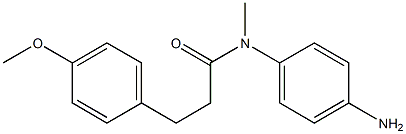 N-(4-aminophenyl)-3-(4-methoxyphenyl)-N-methylpropanamide Struktur