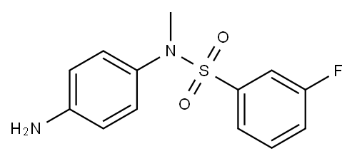 N-(4-aminophenyl)-3-fluoro-N-methylbenzene-1-sulfonamide