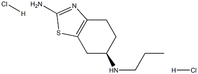(R)-2-Amino-4,5,6,7-tetrahydro-6-(propylamino) benzothiazole dihydrochloride Structure