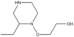 N-(2-羟乙氧基)乙基哌嗪,,结构式