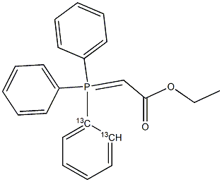 (Carbethoxymethylene)triphenylphosphorane-13C2 Structure