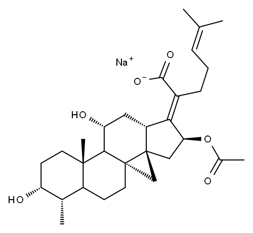 夫西地酸EP杂质B,,结构式