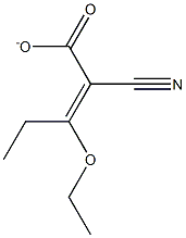 Ethyl(ethoxymethylene)cyanoacetate 化学構造式