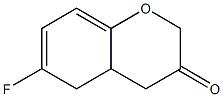 6-氟-3-二氢色原酮,,结构式