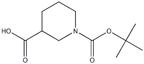 N-BOC-哌啶-3-甲酸,,结构式