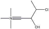 3-chloro-2-hydroxy-N,N,N-trimethylbutyronitrile Struktur